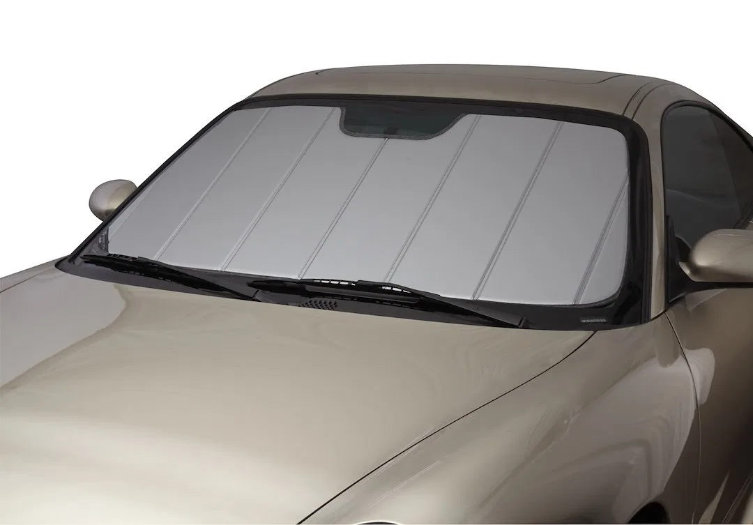 UV11431SV – COVERCRAFT Windshield Shade, Removable Accordion Fold Direct-Fit For Full Windshield Silver Uses Sun Viso...